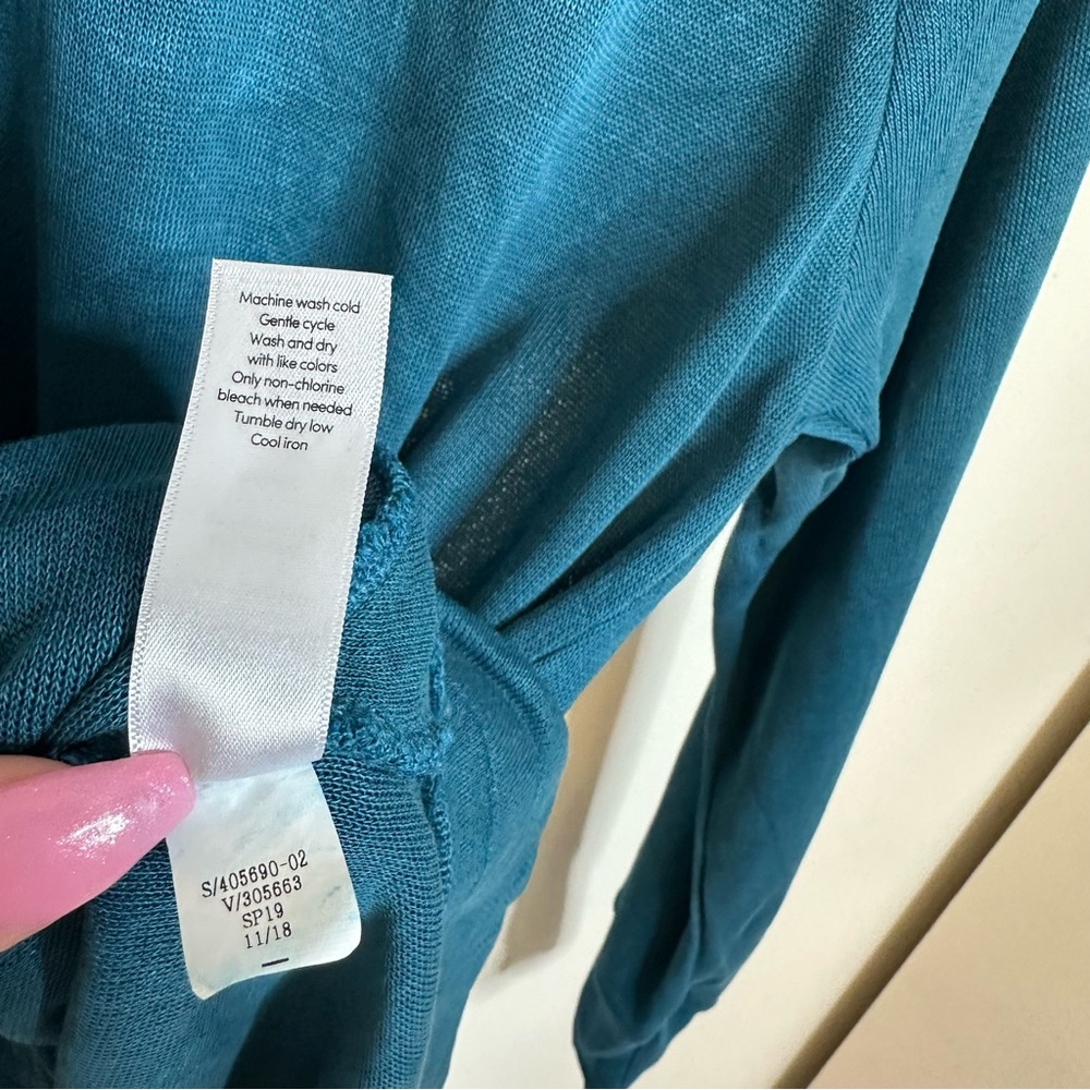Athleta Serene Mindset Sweatshirt in Coastal Teal Size XS - Picture 6 of 6